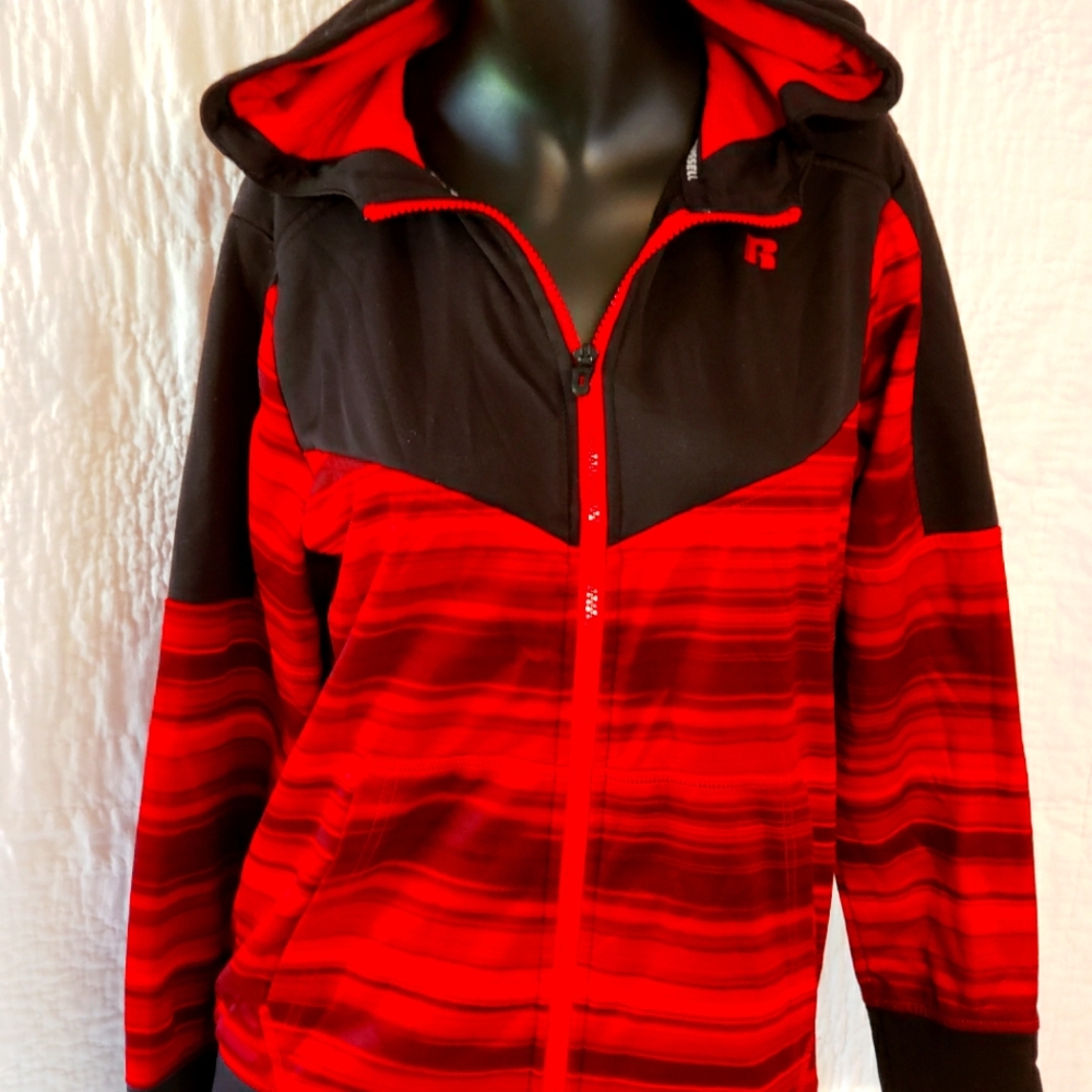 Boys Russell Athletic zip up hoodie